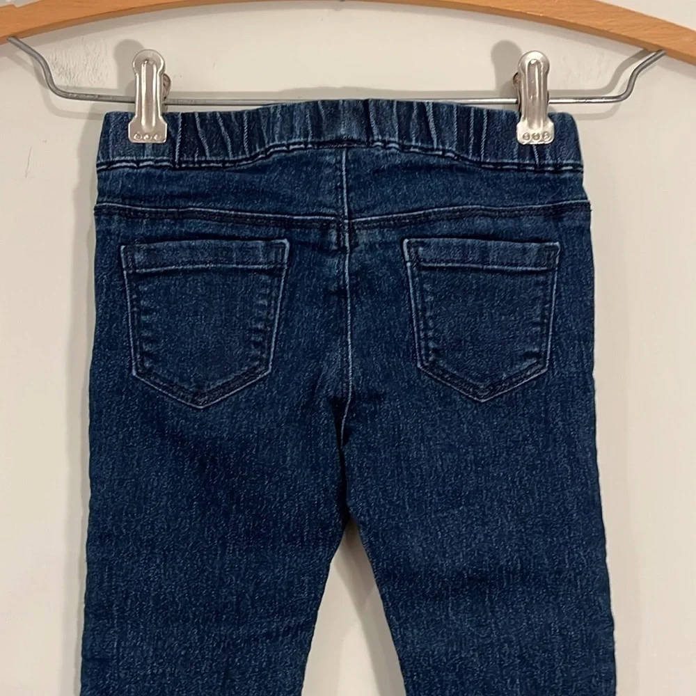 GYMBOREE Toddler 2T Skinny Slim Fit Jeans Pull On Dark Wash Pockets Unisex